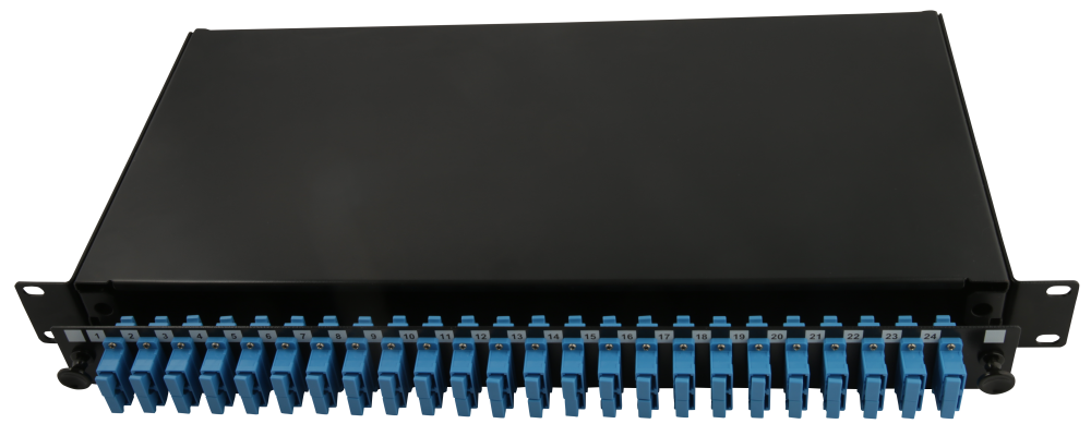 1U panel with 24 SC duplex