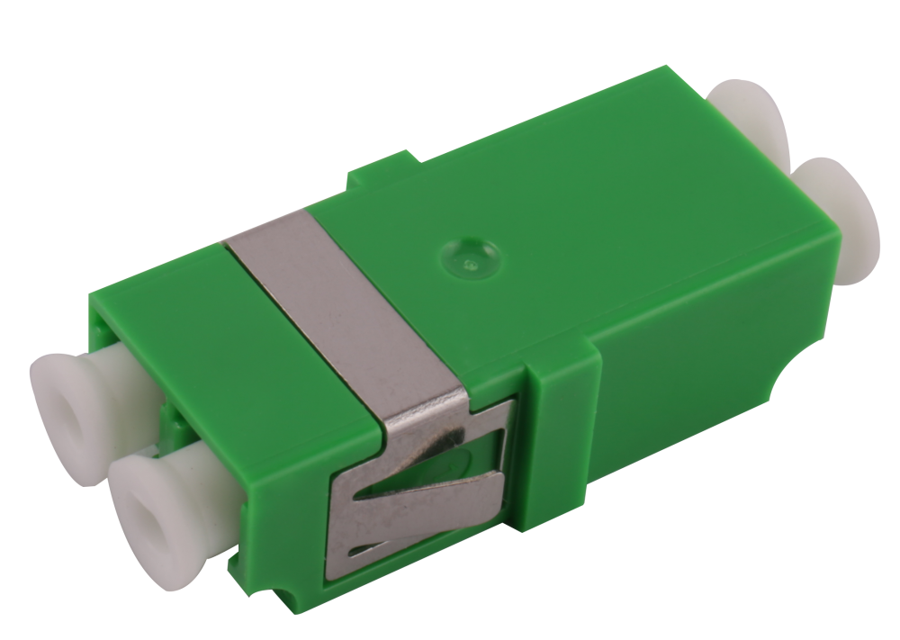 LC duplex flangeless green