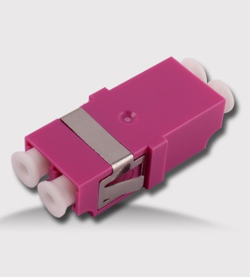 LC duplex flangeless violet