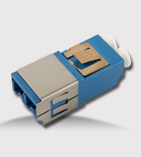 LC duplex with inner shutter