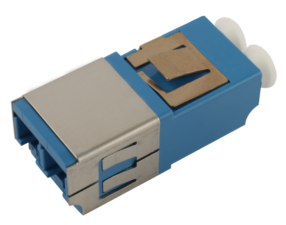 LC duplex with inner shutter