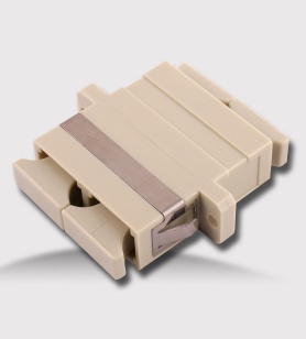 SC duplex adaptor beige