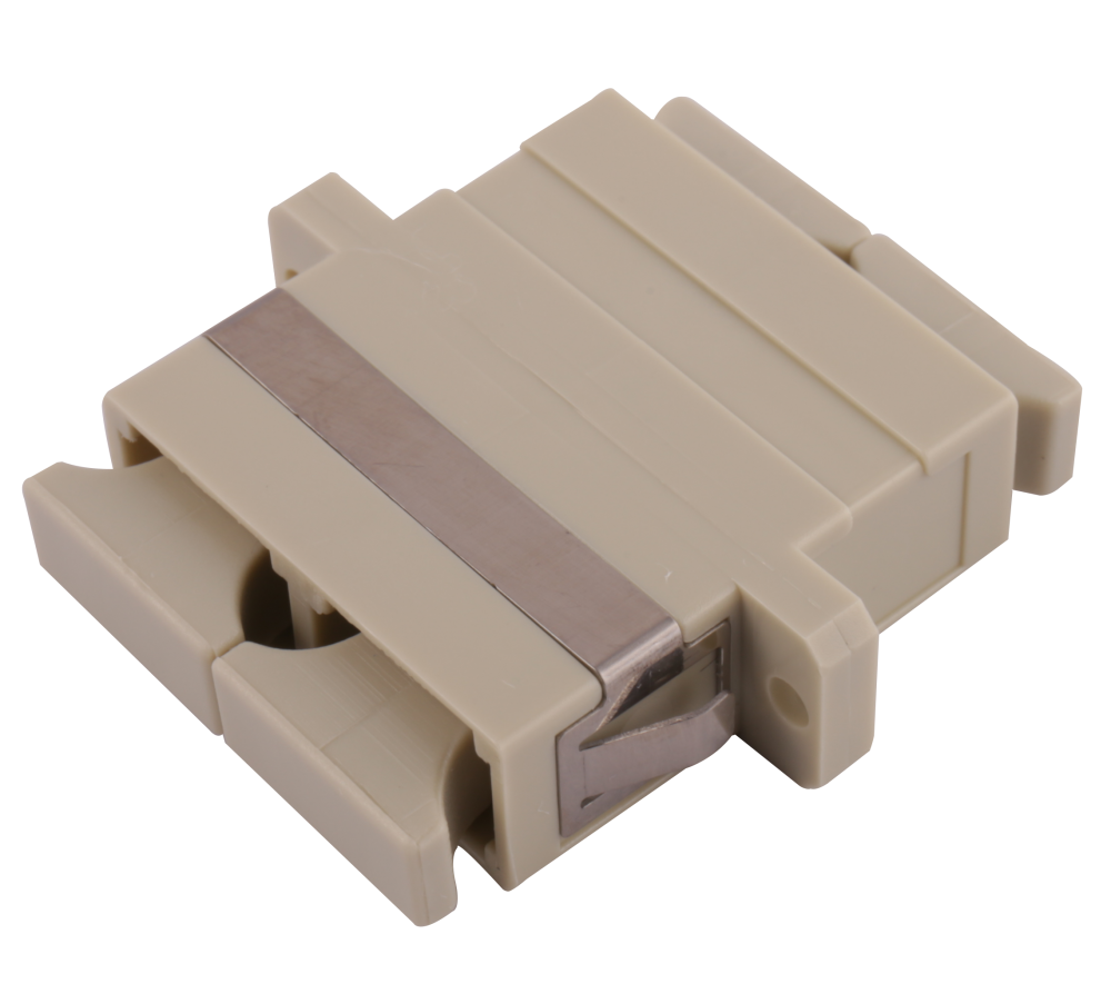 SC duplex adaptor beige