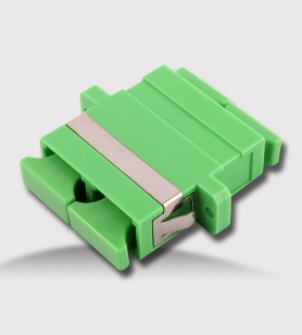 SC duplex adaptor green