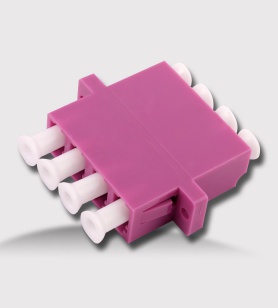 LC quad adaptor violet