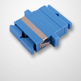 SC duplex adaptor blue