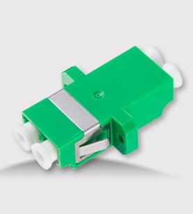 LC duplex adaptor green