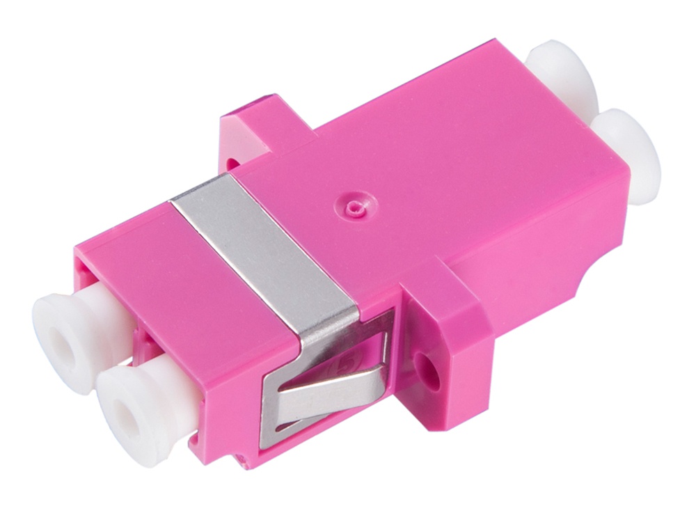 LC duplex adaptor violet