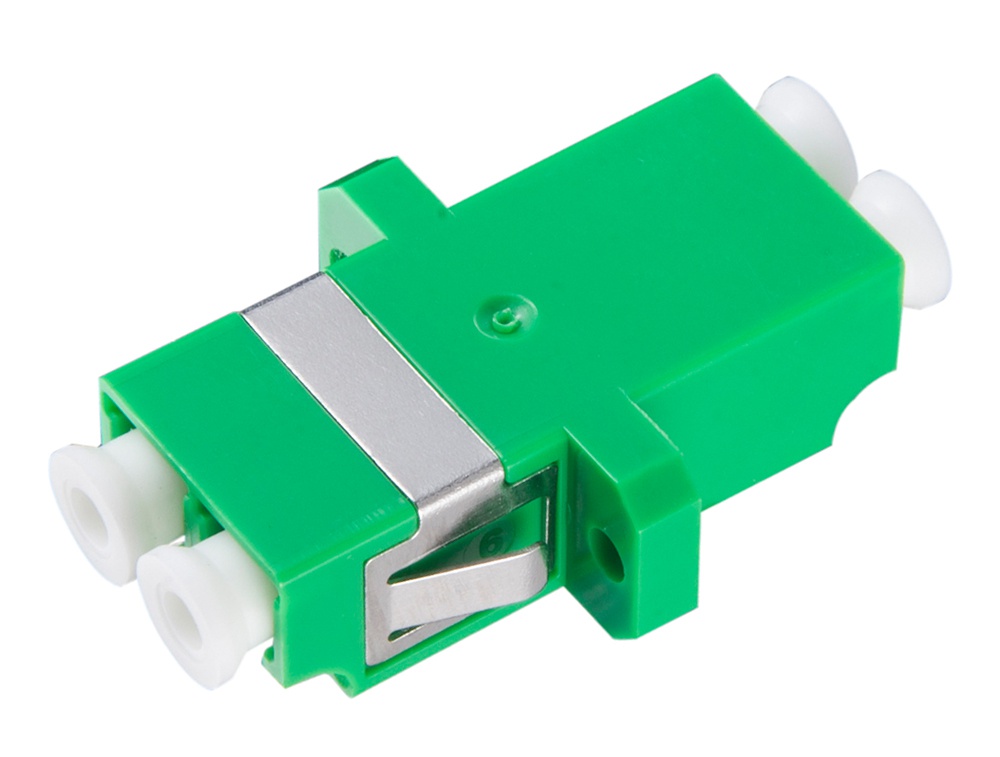 LC duplex adaptor green