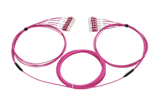 12 Fiber 6xLC -6xLC Duplex Uniboot