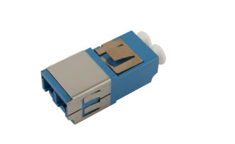 LC duplex with inner shutter non-regular height
